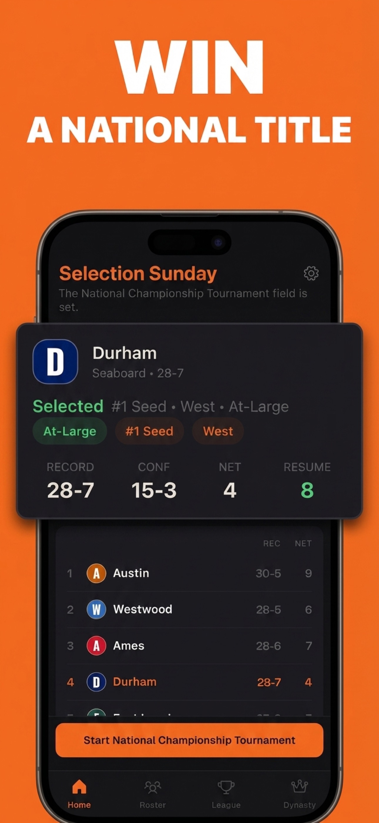 Win a national title